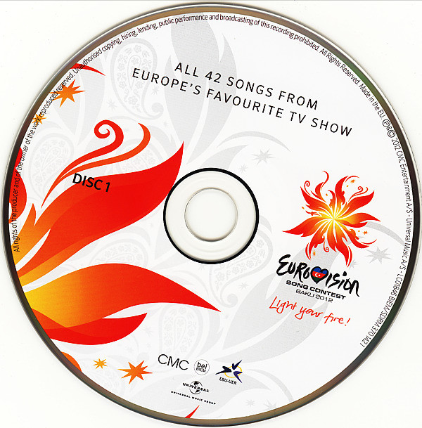 Eurovision Song Contest 2012; Baku light Your Fire! : CD1